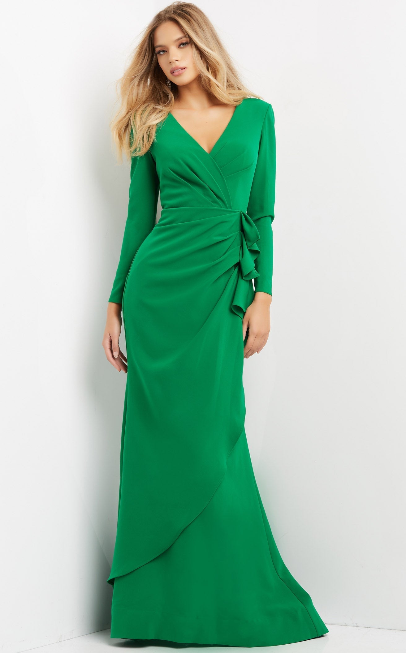 Adoring You Hunter Green Long Sleeve Maxi Dress