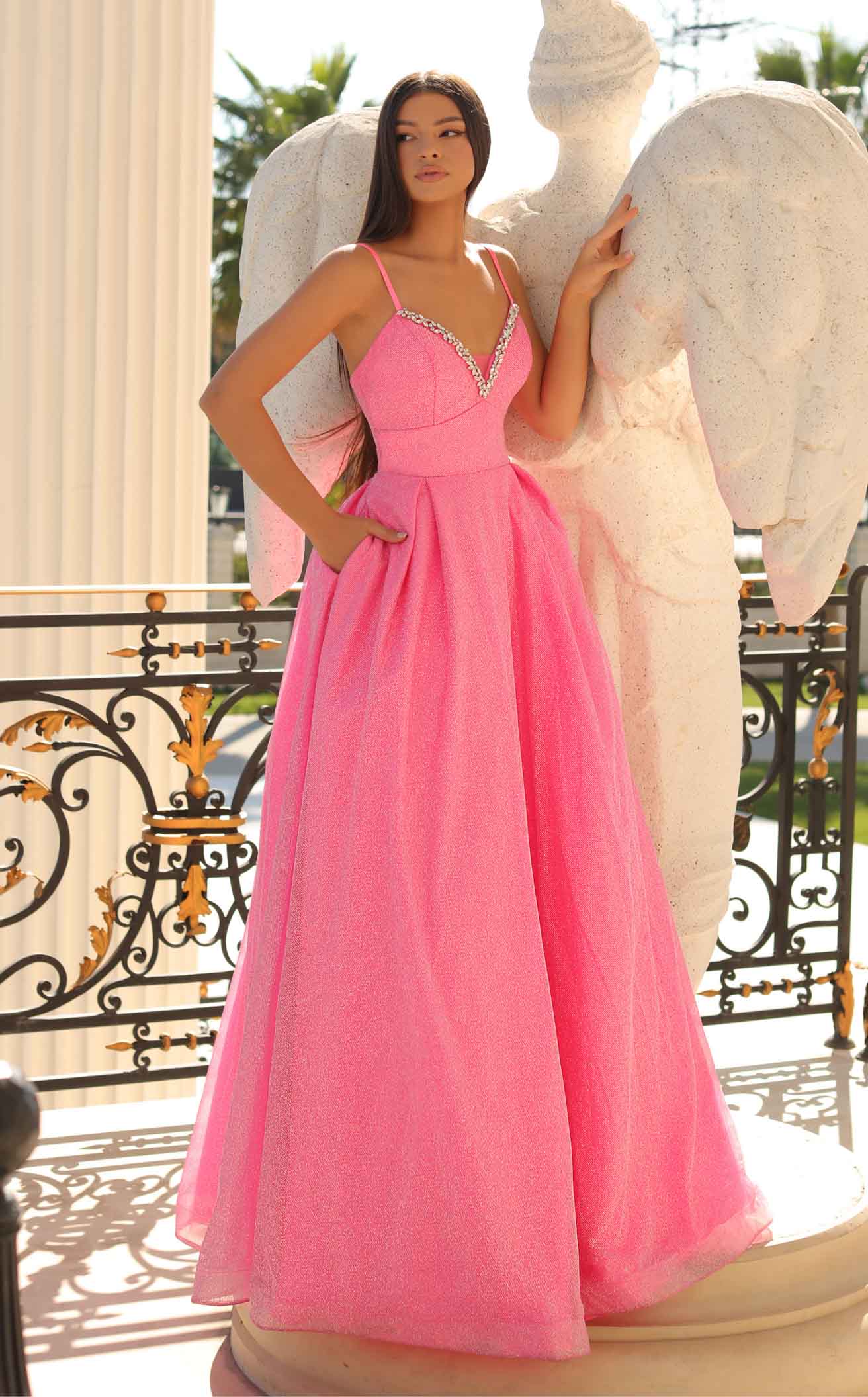 Bubblegum Pink Bridesmaid Dresses