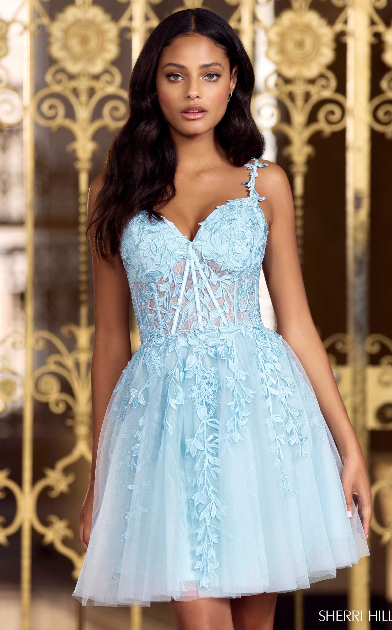 Sherri Hill Short A-line Dress 55189