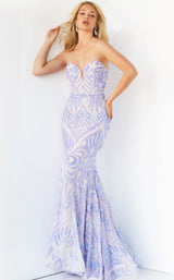 Jovani 03445BG Lilac-Nude