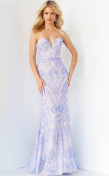 Jovani 03445BG Lilac-Nude