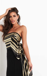 Jovani 05084 Black/Gold