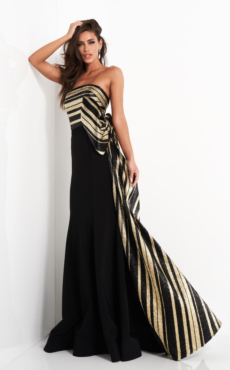 Jovani 05084 Black/Gold