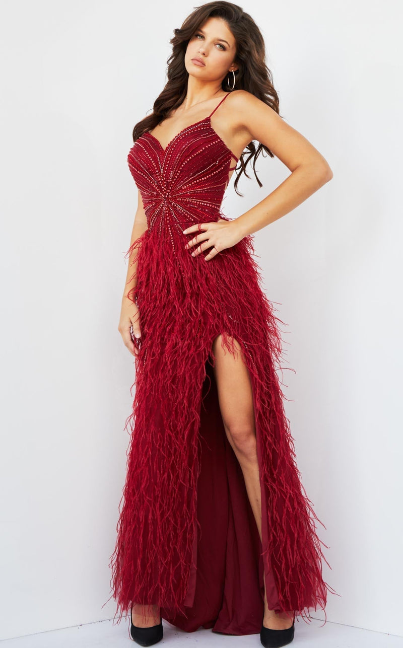 Jovani 08060BG Burgundy