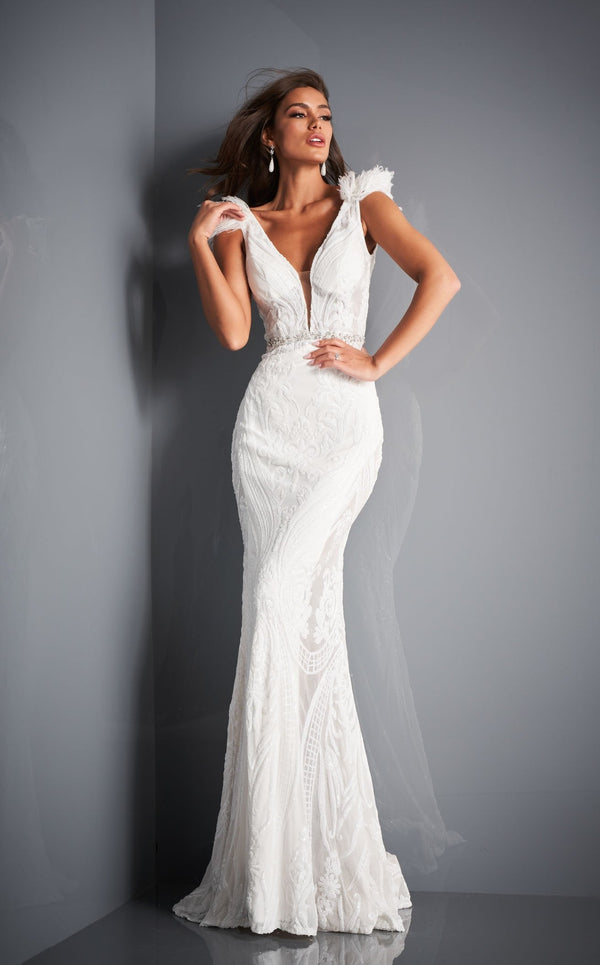 Jovani 3180 White