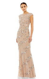 Mac Duggal 5500 Nude-Silver