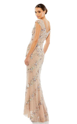 Mac Duggal 5500 Nude-Silver