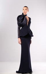 Edward Arsouni Couture FW647 Navy