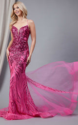 Amelia Couture 7021 Hot Pink