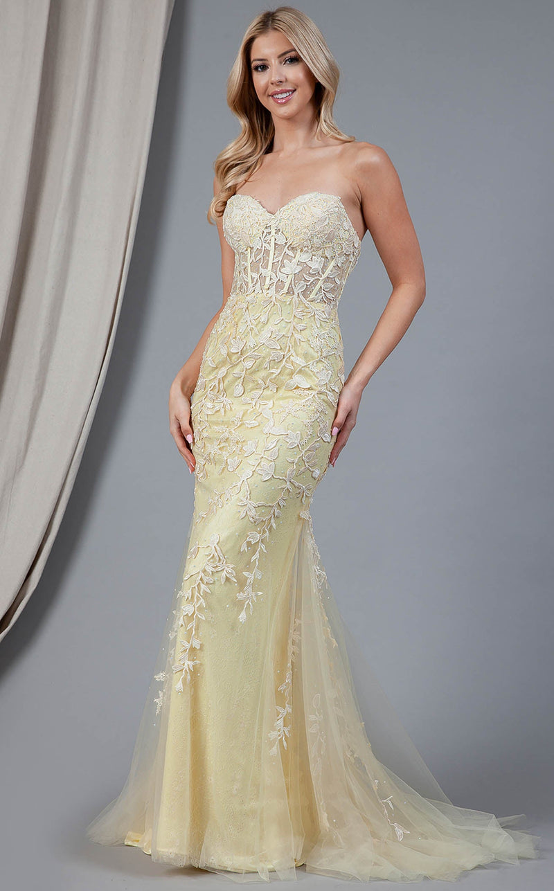 Amelia Couture 7024 Yellow