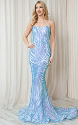 Amelia Couture 7028 Blue