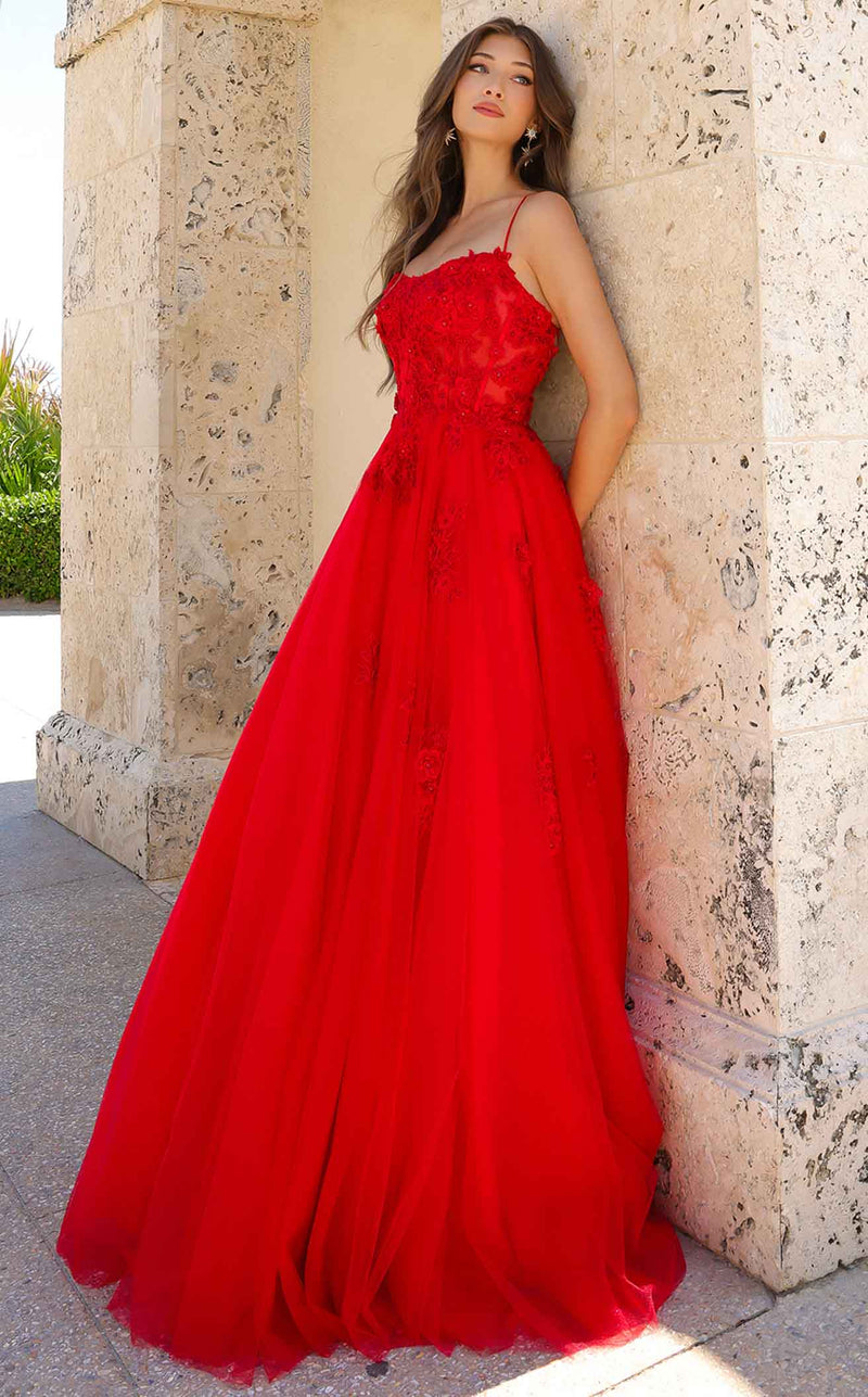 Amelia Couture 7035 Red