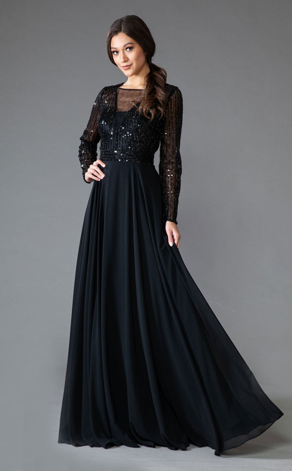 Amelia Couture 7036 Black