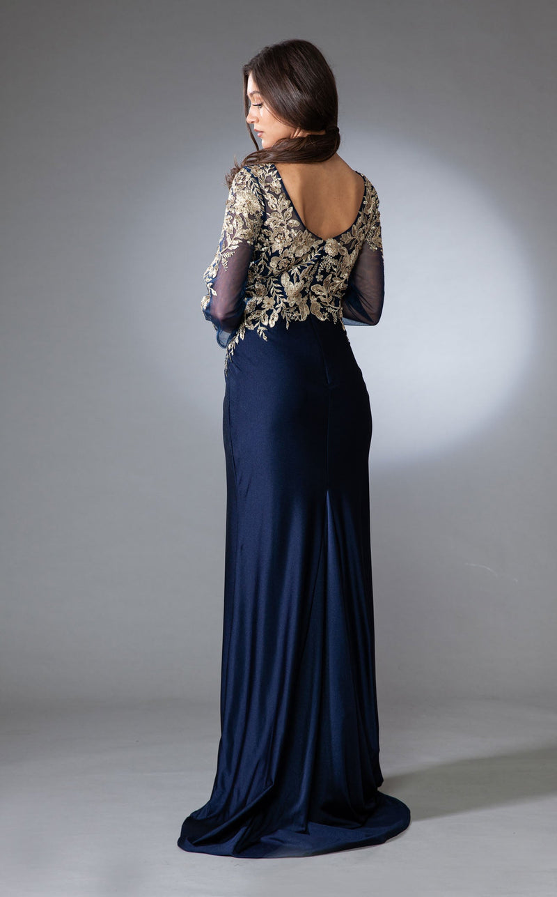 Amelia Couture 7039 Navy