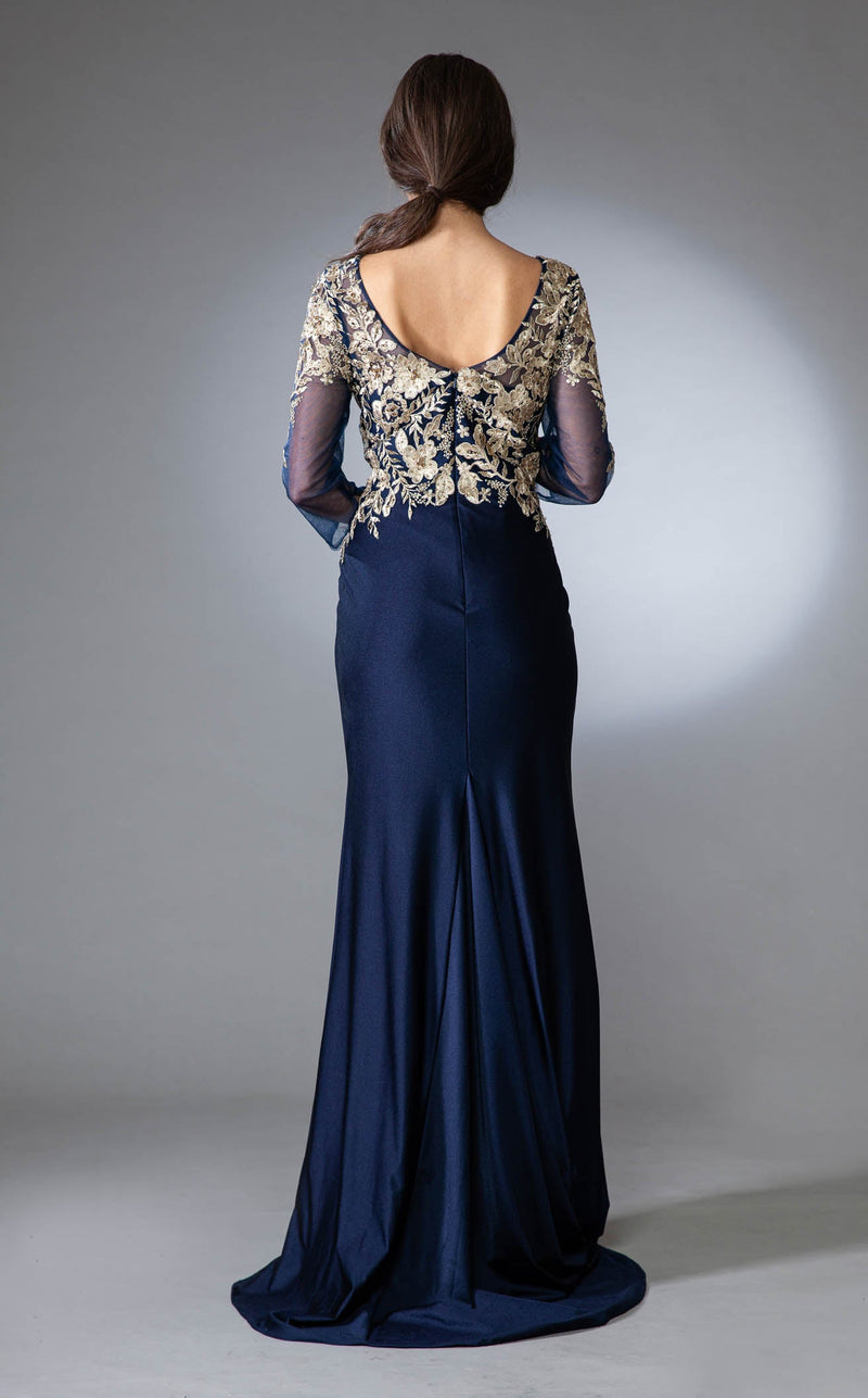 Amelia Couture 7039 Navy