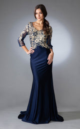 Amelia Couture 7039 Navy