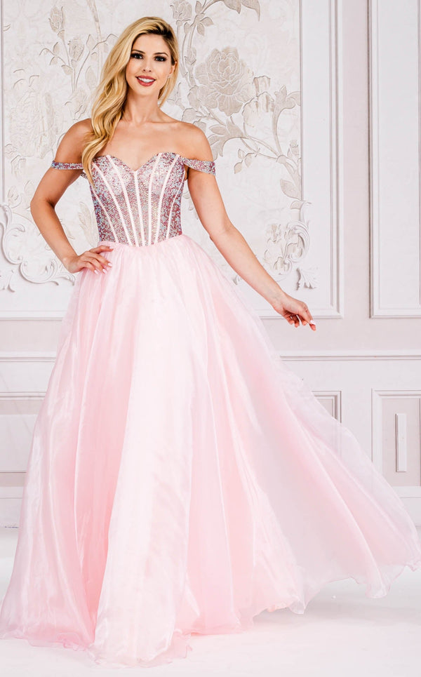 Amelia Couture 7040 Pink