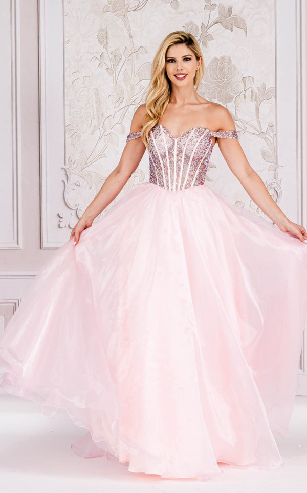 Amelia Couture 7040 Pink