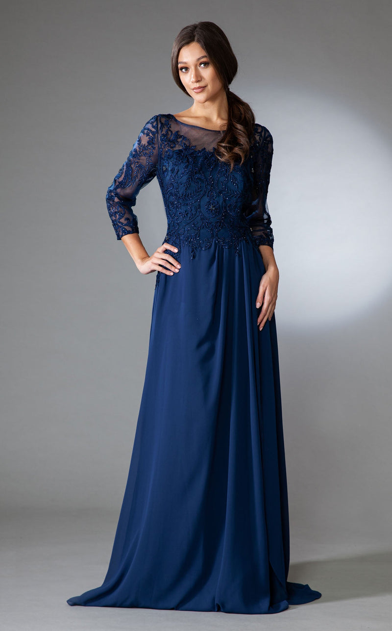 Amelia Couture 7043 Navy