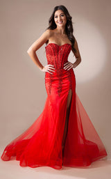 Amelia Couture 7051 Red