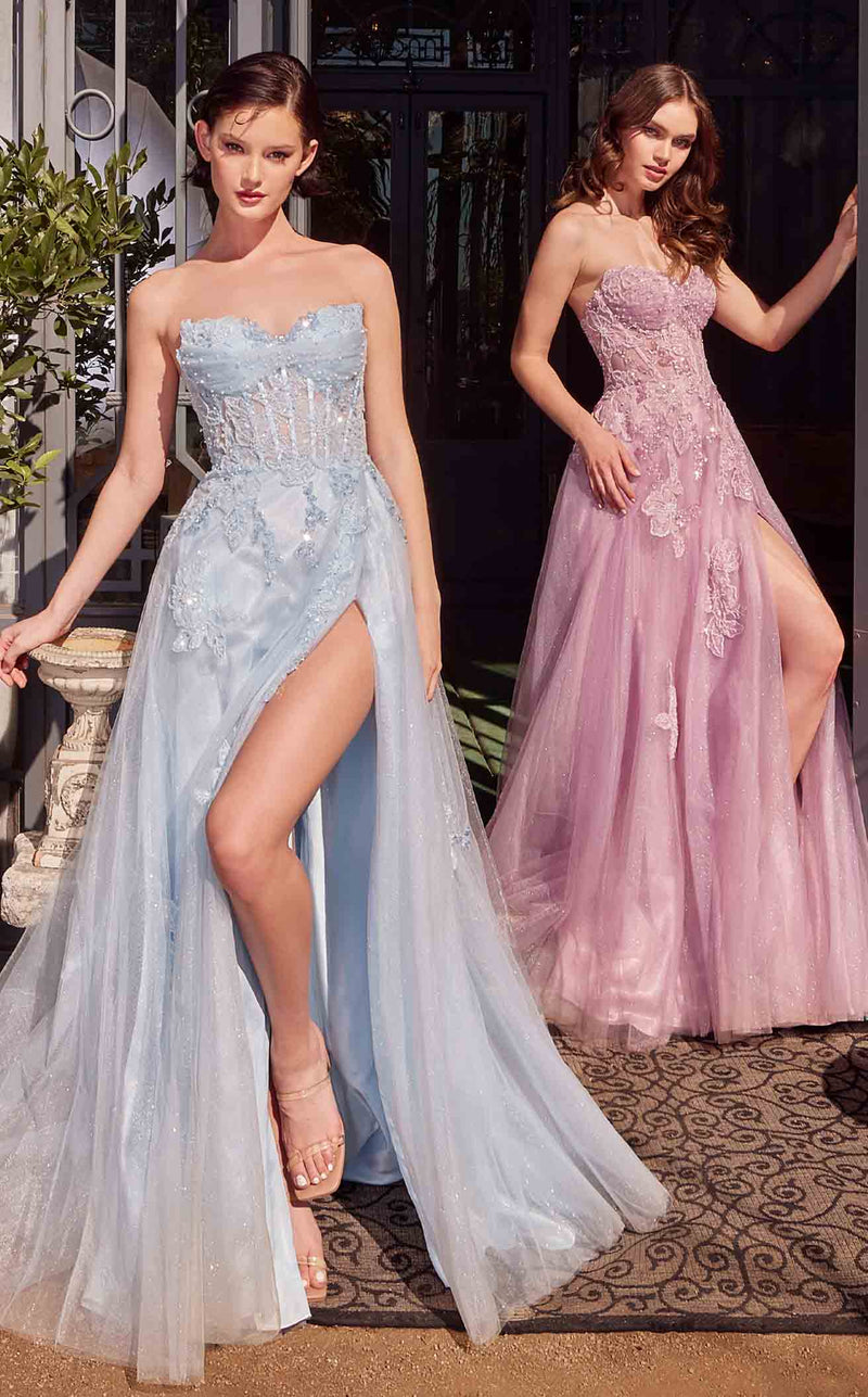 Andrea and Leo A1378 Light-Blue&Mauve-Pink