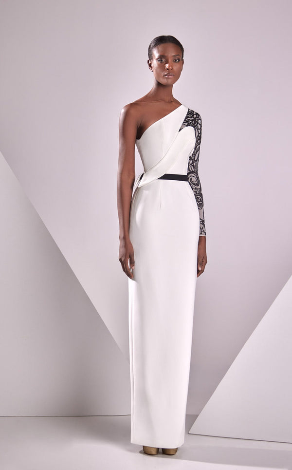 Edward Arsouni Couture FW24924 Ivory/Black