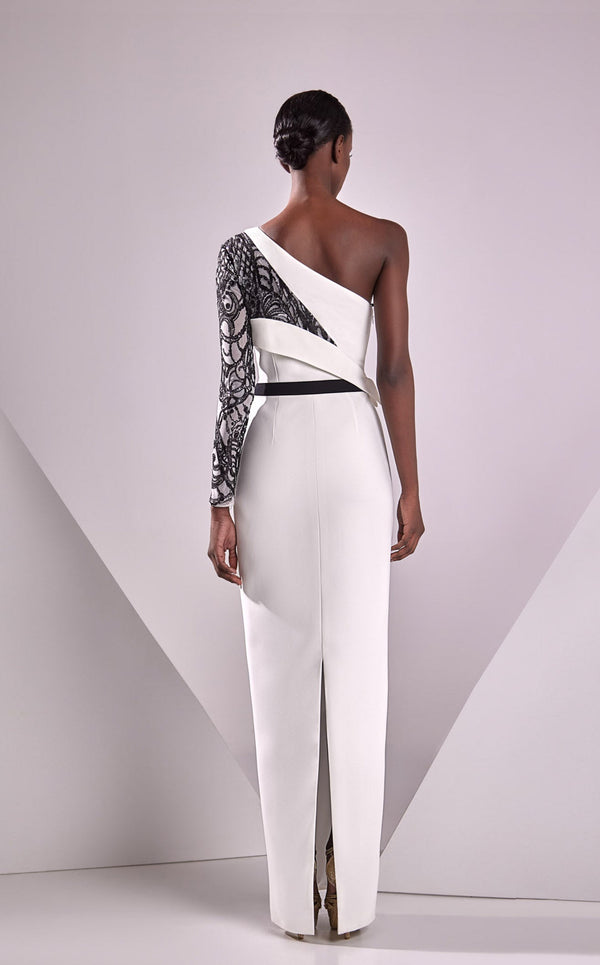 Edward Arsouni Couture FW24924 Ivory/Black