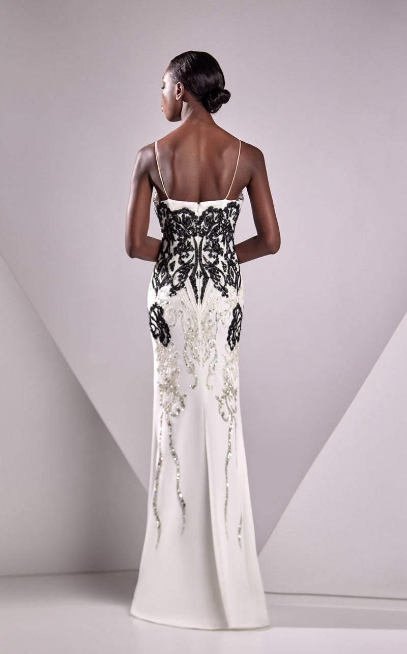 Edward Arsouni Couture FW24926 Ivory/Black