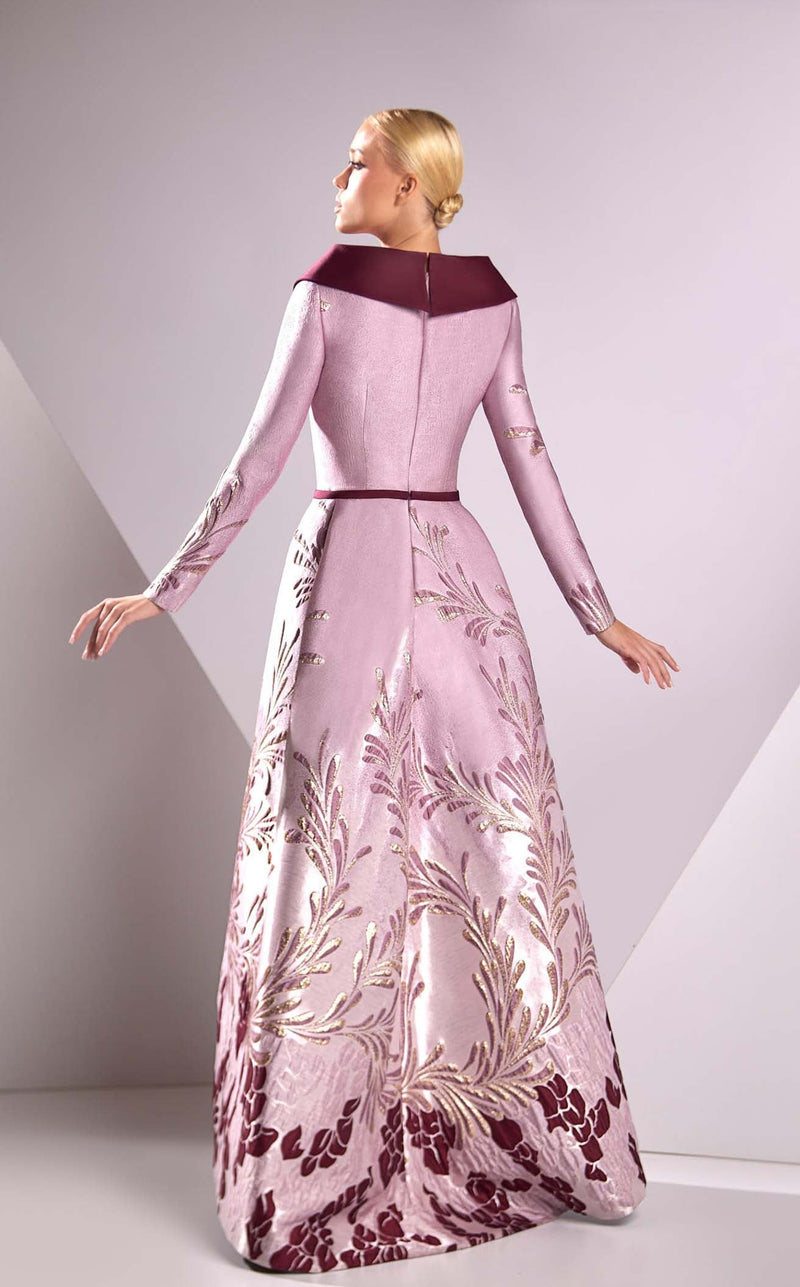 Edward Arsouni Couture FW24932 Burgundy-Lilac