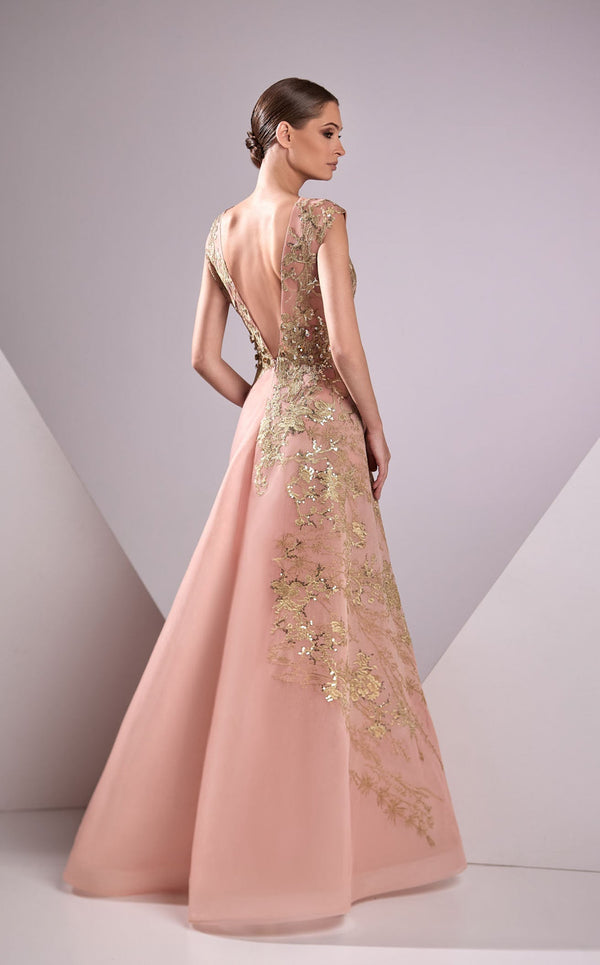 Edward Arsouni Couture FW24934 Pink/Gold