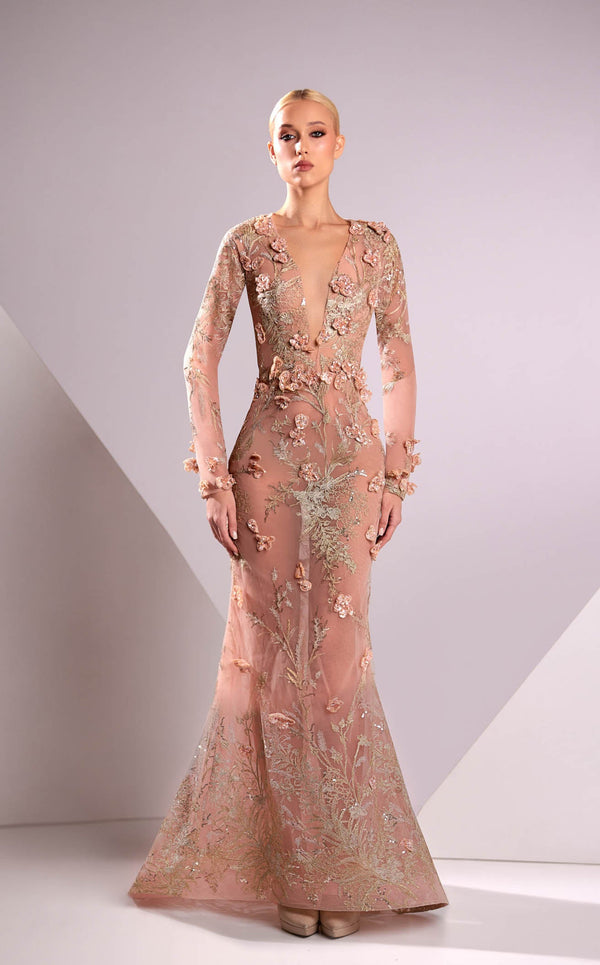 Edward Arsouni Couture FW24935 Pink/Silver