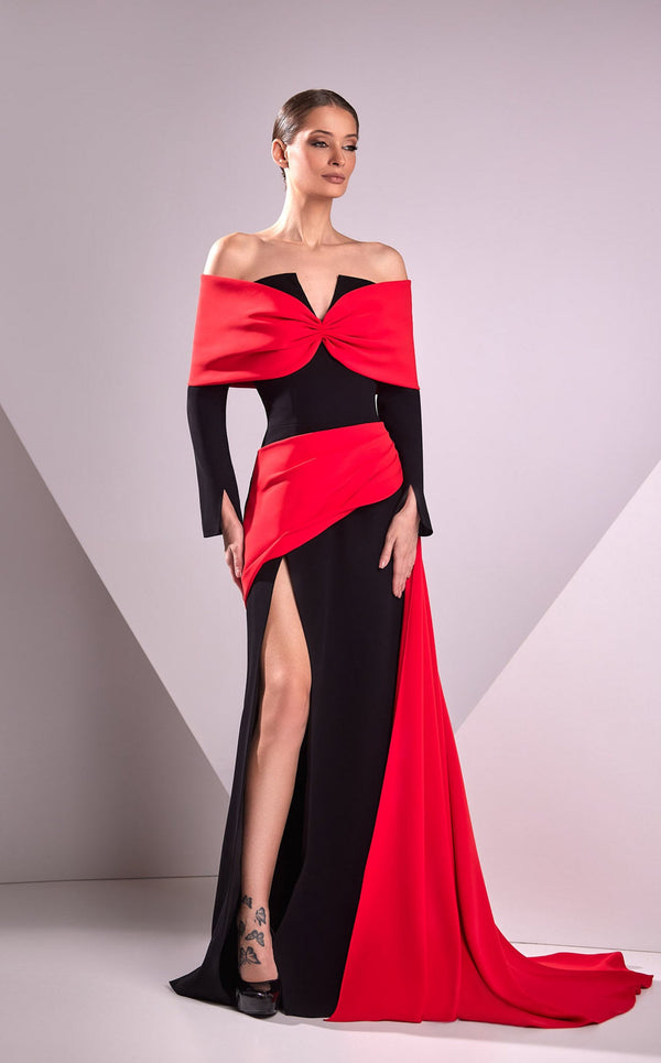 Edward Arsouni Couture FW24938 Red/Black