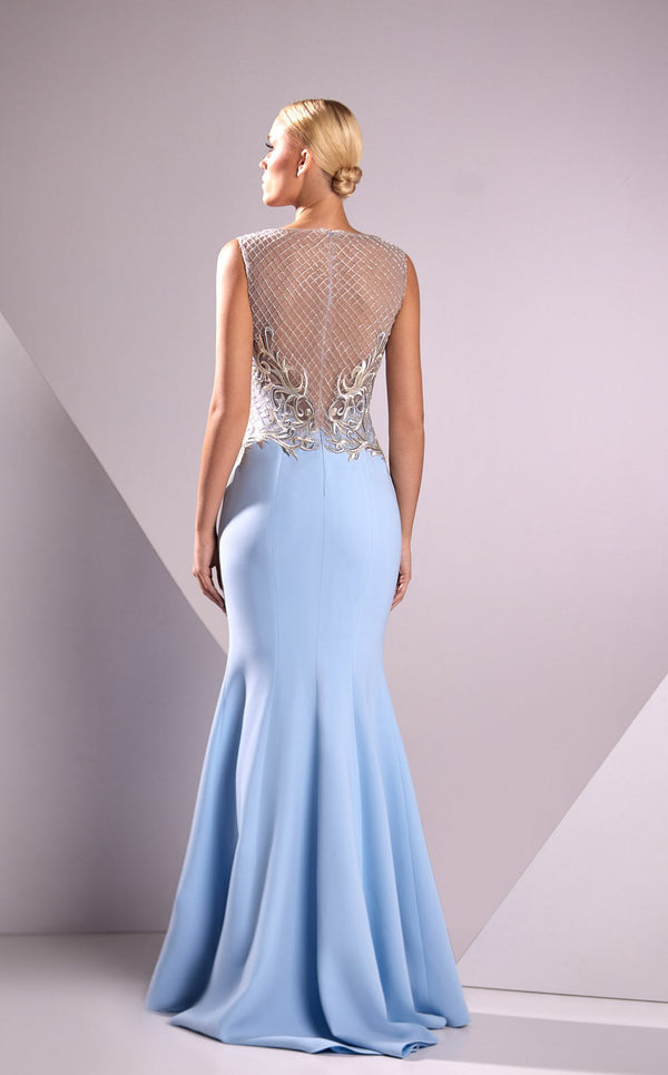 Edward Arsouni Couture FW24945 Light-Blue/Silver