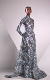 Edward Arsouni Couture FW24951 Dark-Periwinkle