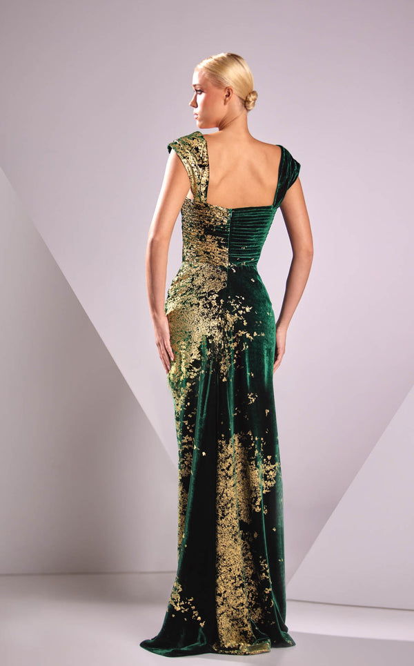 Edward Arsouni Couture FW24955 Emerald-Gold