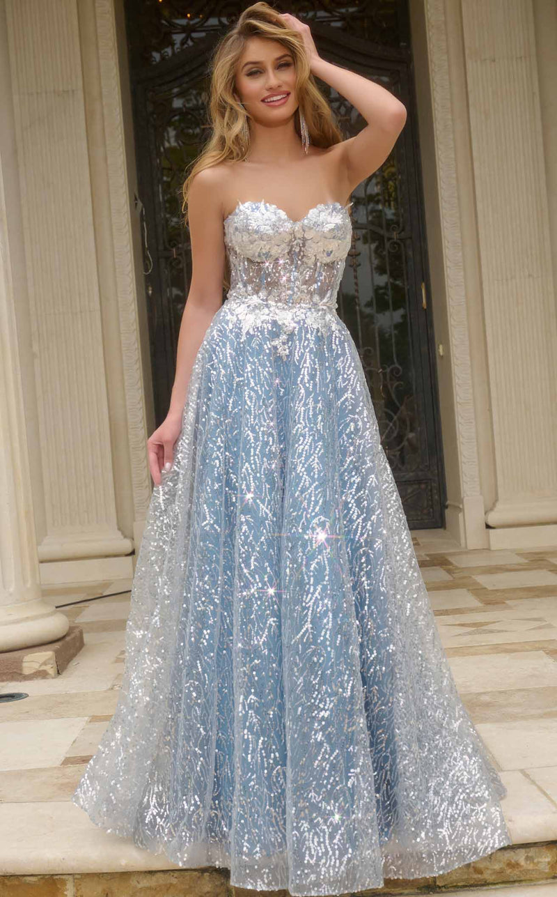 Jovani 08417 Light Blue