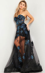 Jovani 37256 Black/Navy