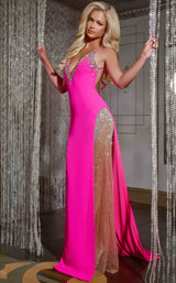 Jovani 38983 Hot Pink