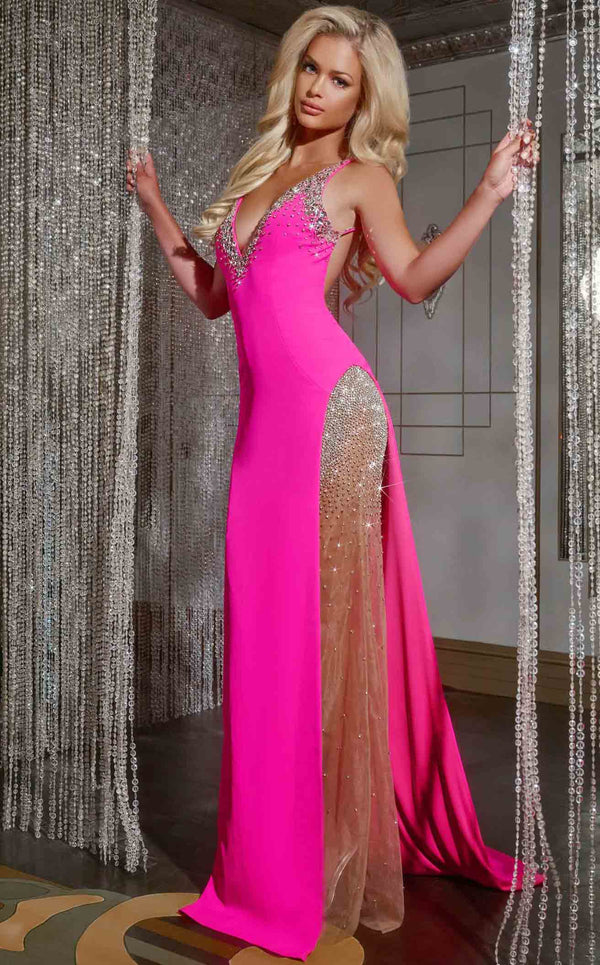 Jovani 38983 Hot Pink