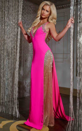 Jovani 38983 Hot Pink