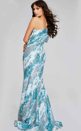 Jovani 39077 Green-Multi