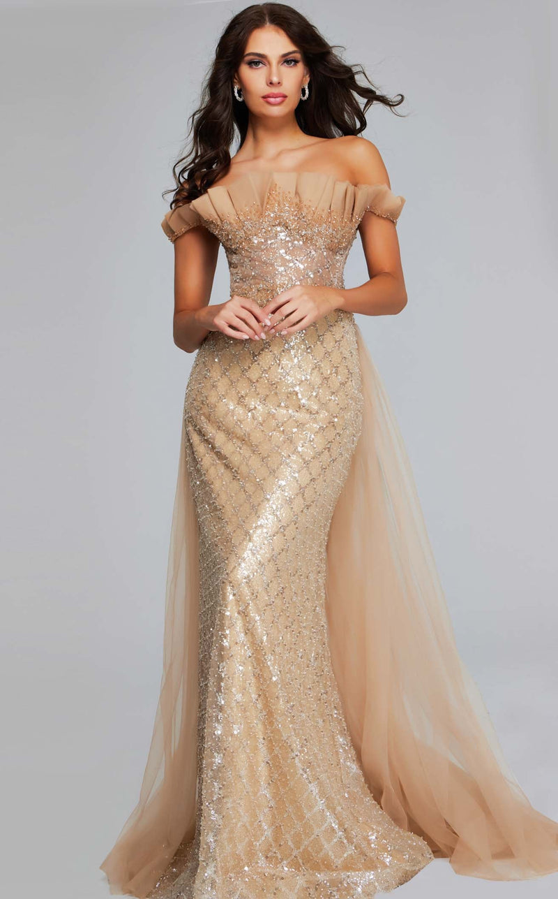 Jovani 39389 Light-Brown