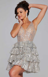 Jovani 39700 Silver/Silver