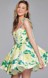 Jovani 39881 Green/Yellow-Print