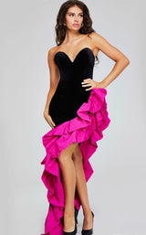 Jovani 39885 Black/Fuchsia