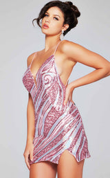 Jovani 39934 Pink/Silver