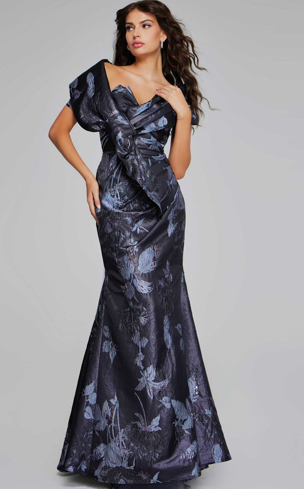 Jovani 40309 Grey-Multi