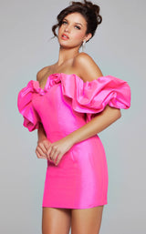 Jovani 40378 Neon-Pink