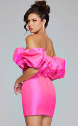 Jovani 40378 Neon-Pink