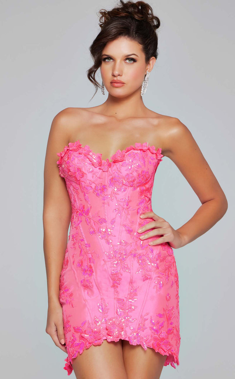 Jovani 40380 Neon-Pink